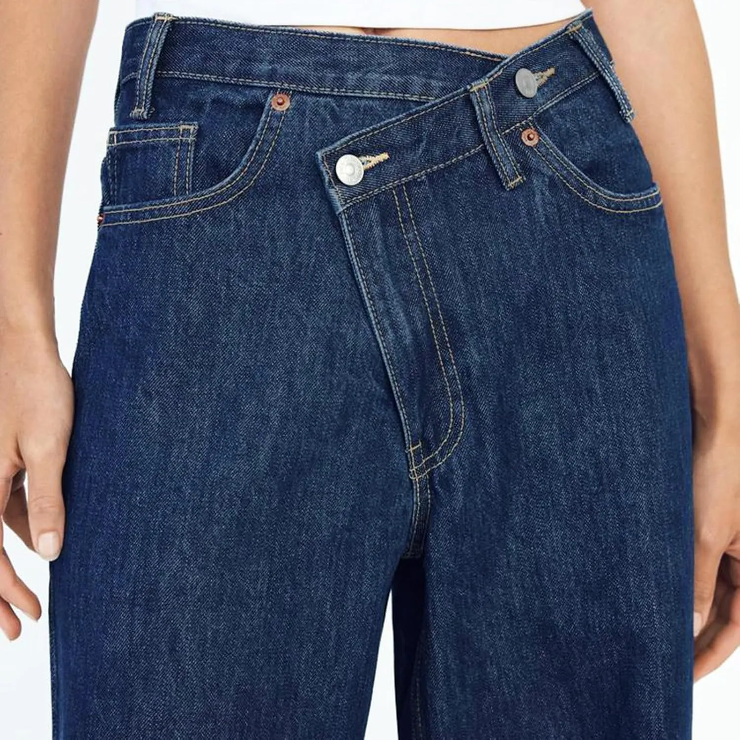 Straight Leg Jeans for Women 2025 Loose Fit Stretchy Tummy Control Jeans Trendy Baggy High Waist Jeans