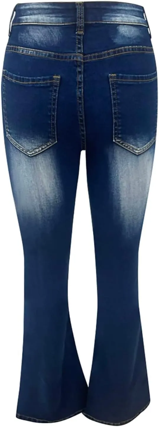 Straight Leg Jeans for Women 2025 Loose Fit Stretchy Tummy Control Jeans Trendy Baggy High Waist Jeans
