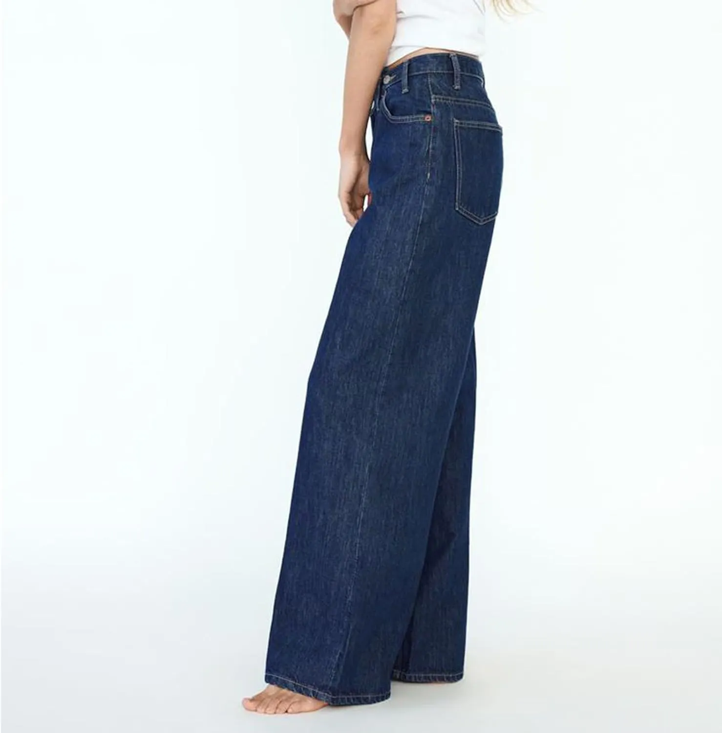 Straight Leg Jeans for Women 2025 Loose Fit Stretchy Tummy Control Jeans Trendy Baggy High Waist Jeans
