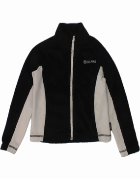 Clock COLMAR Boys Fleece Jacket 5-6 Years Black Colourblock Polyester