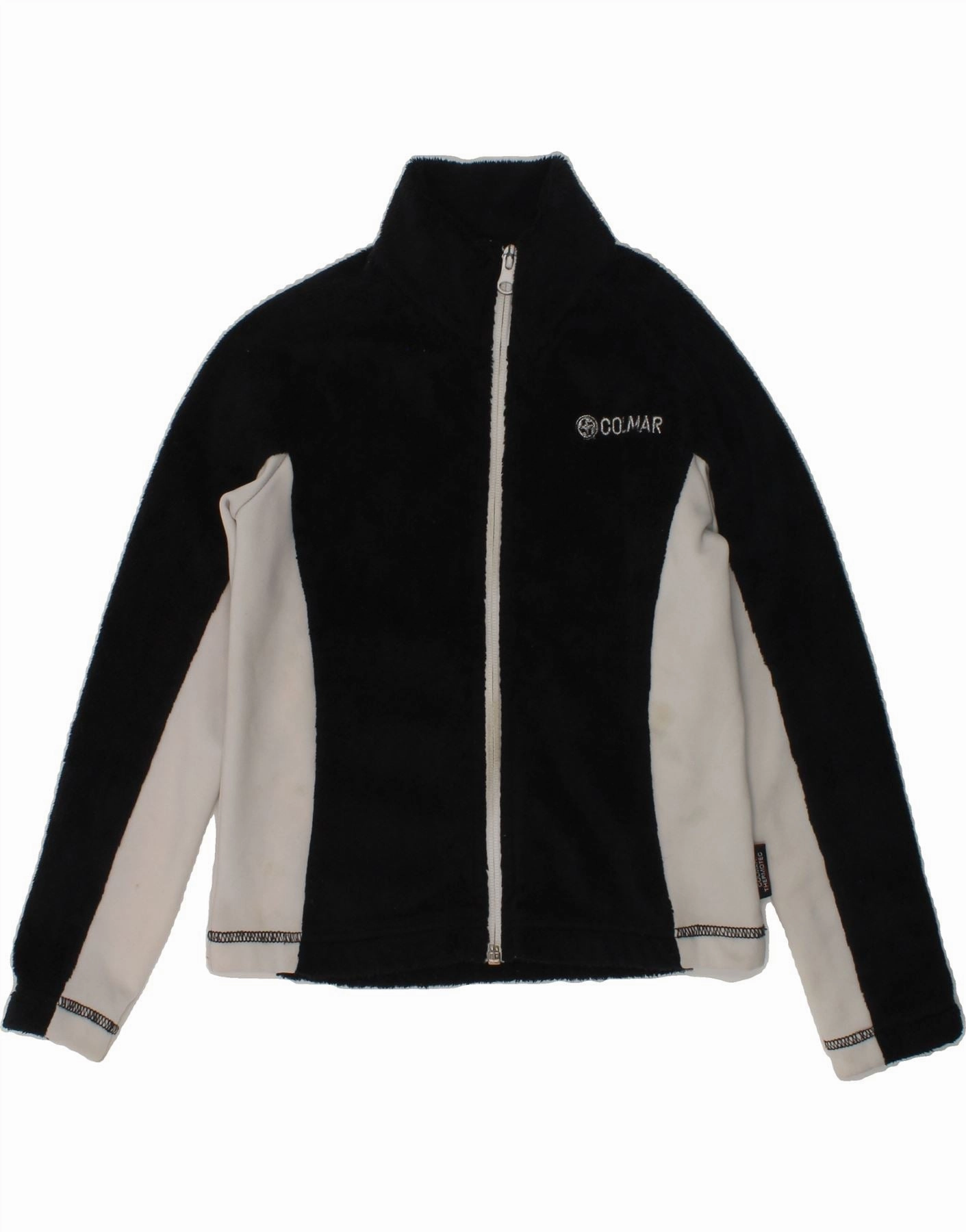 Clock COLMAR Boys Fleece Jacket 5-6 Years Black Colourblock Polyester