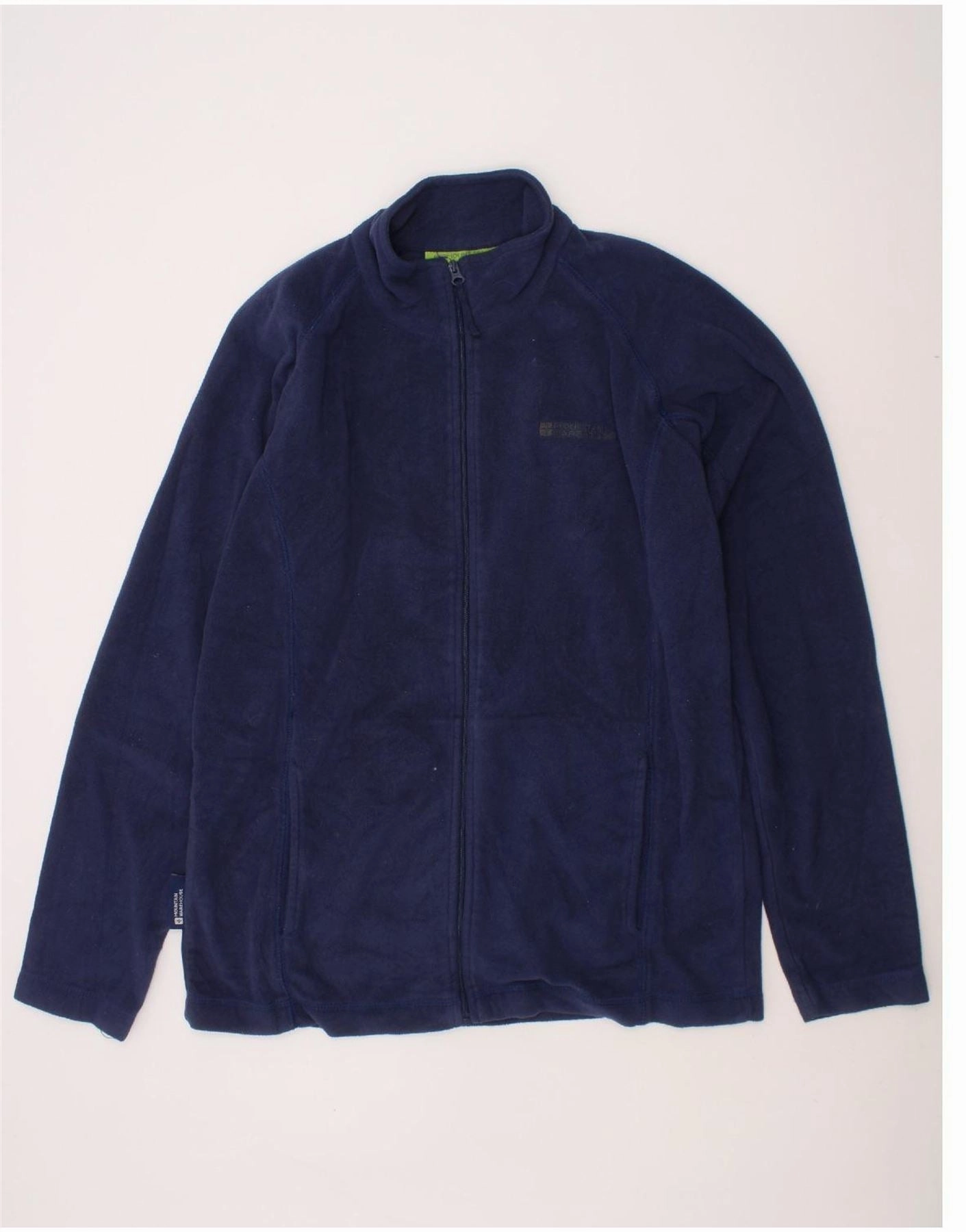 MOUNTAIN WAREHOUSE Boys Fleece Jacket 12-13 Years Navy Blue Polyester Smooth Surface