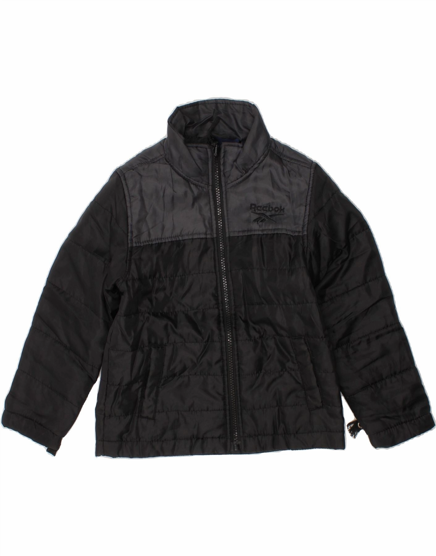 Men's REEBOK Boys Padded Jacket 5-6 Years Black Polyester