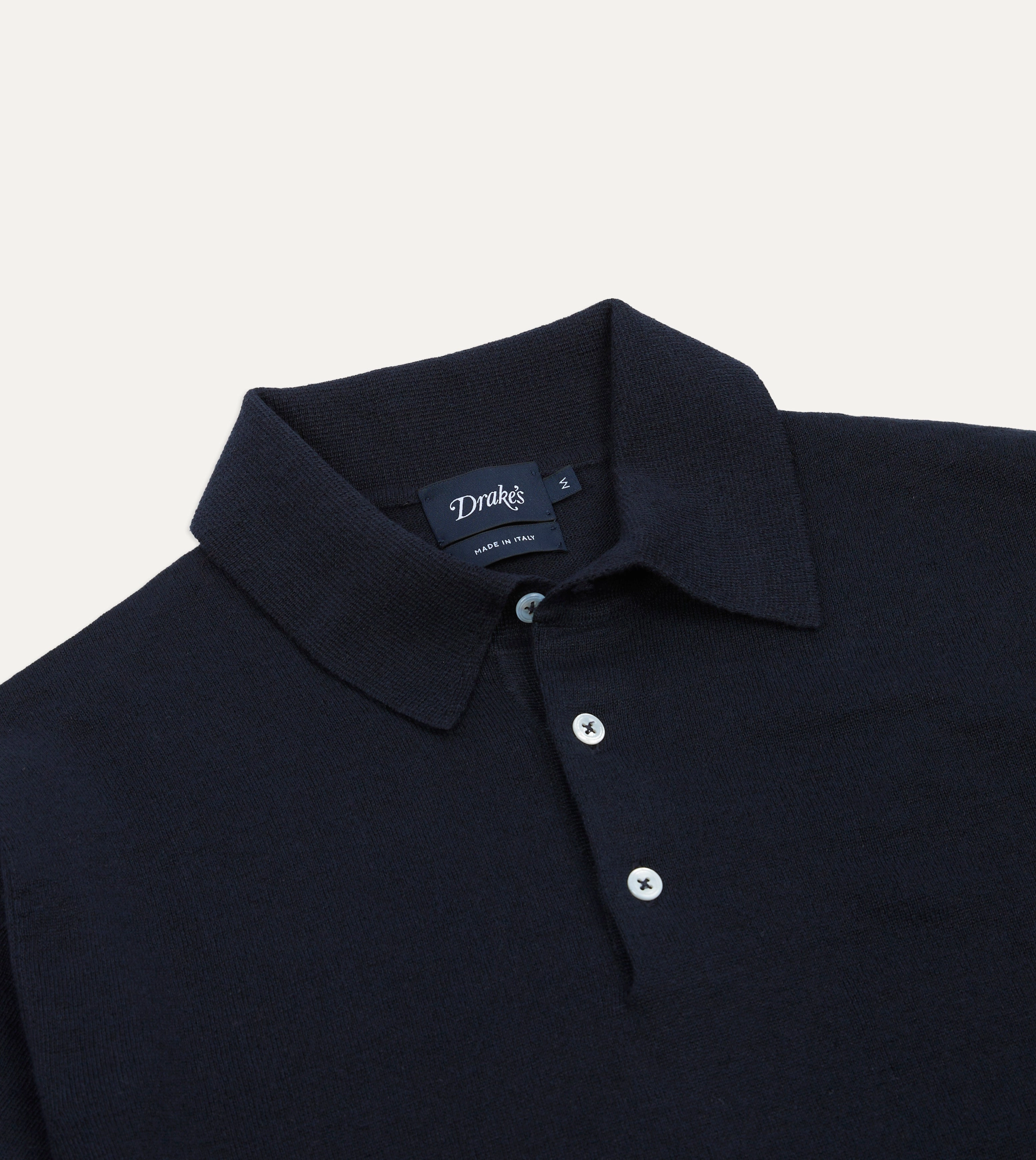 Navy Knitted Linen-Cotton Short-Sleeve Polo Shirt GarmentSpecific Storage Solutions Classic Warmth