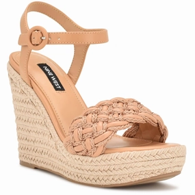 Chic Street WNHOSANA3 Womens Woven Wedge Sandals