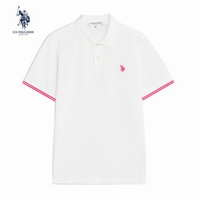 USPA ASSN WHITE MEN POLO Stylish Fit