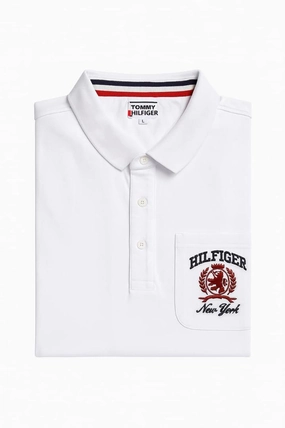 Tommy Hilfiger White Men Polo Breathable apparel Non Irritating Tags