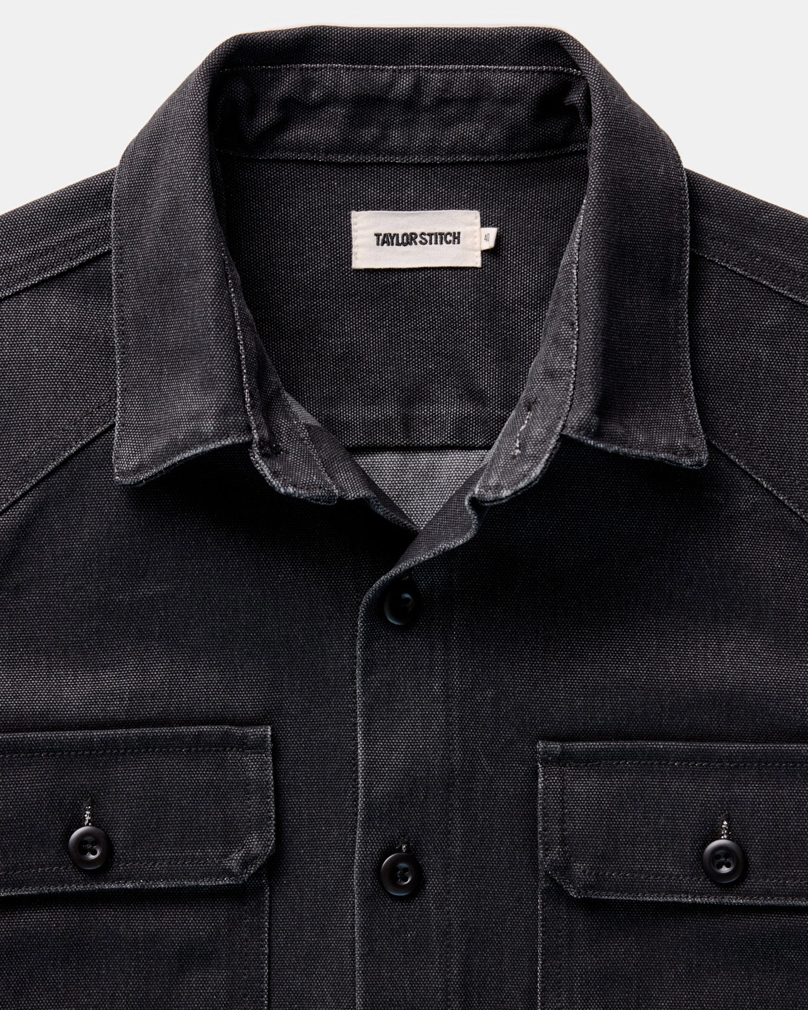 Spring Collection The Shop Shirt in Coal Chipped Canvas