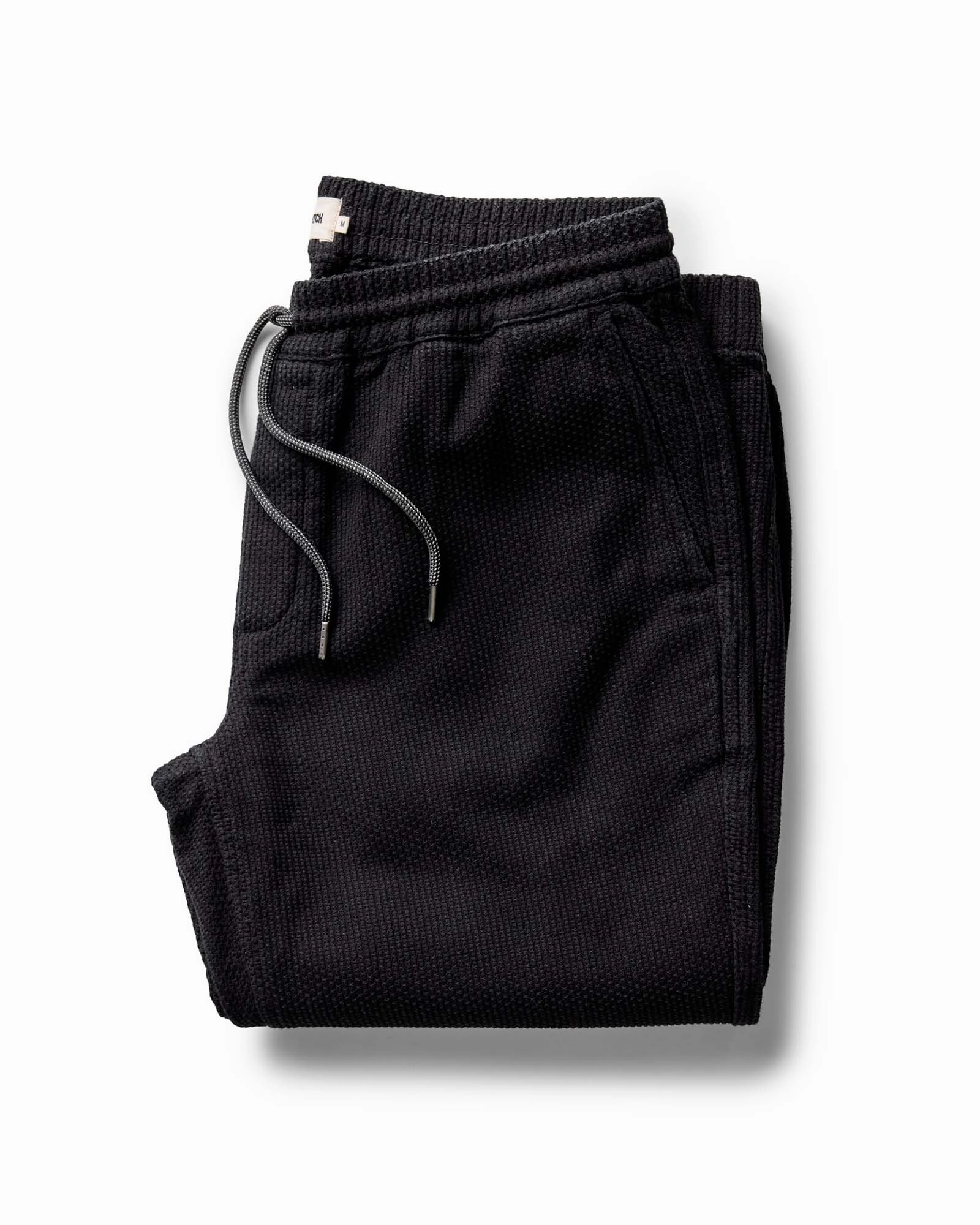 StaticResistantMaterial Tapered Leg Design The Apres Pant in Black Indigo Sashiko