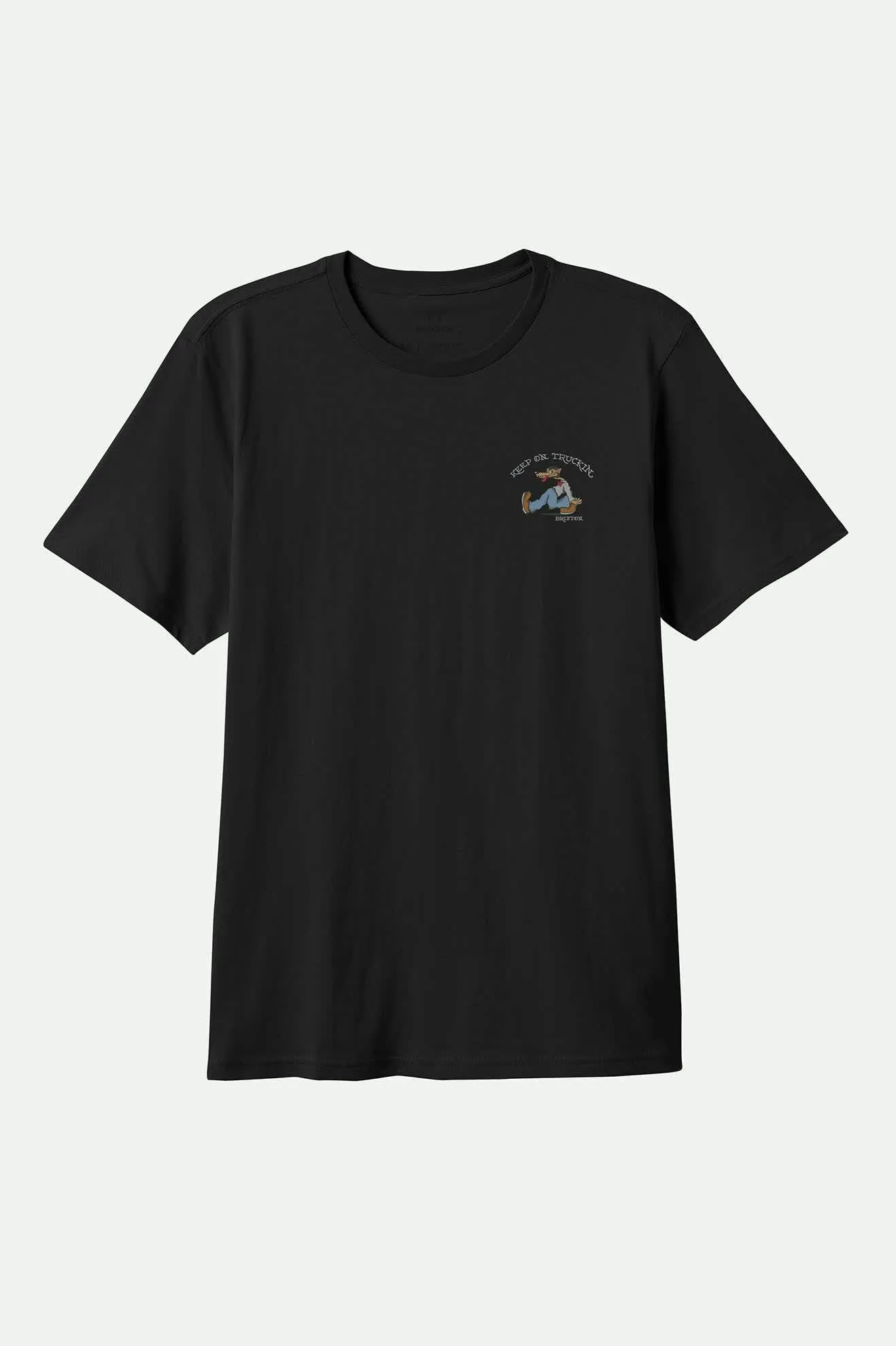 Seamless Edging Breathable Look Stride S/S Tailored T-Shirt - Black