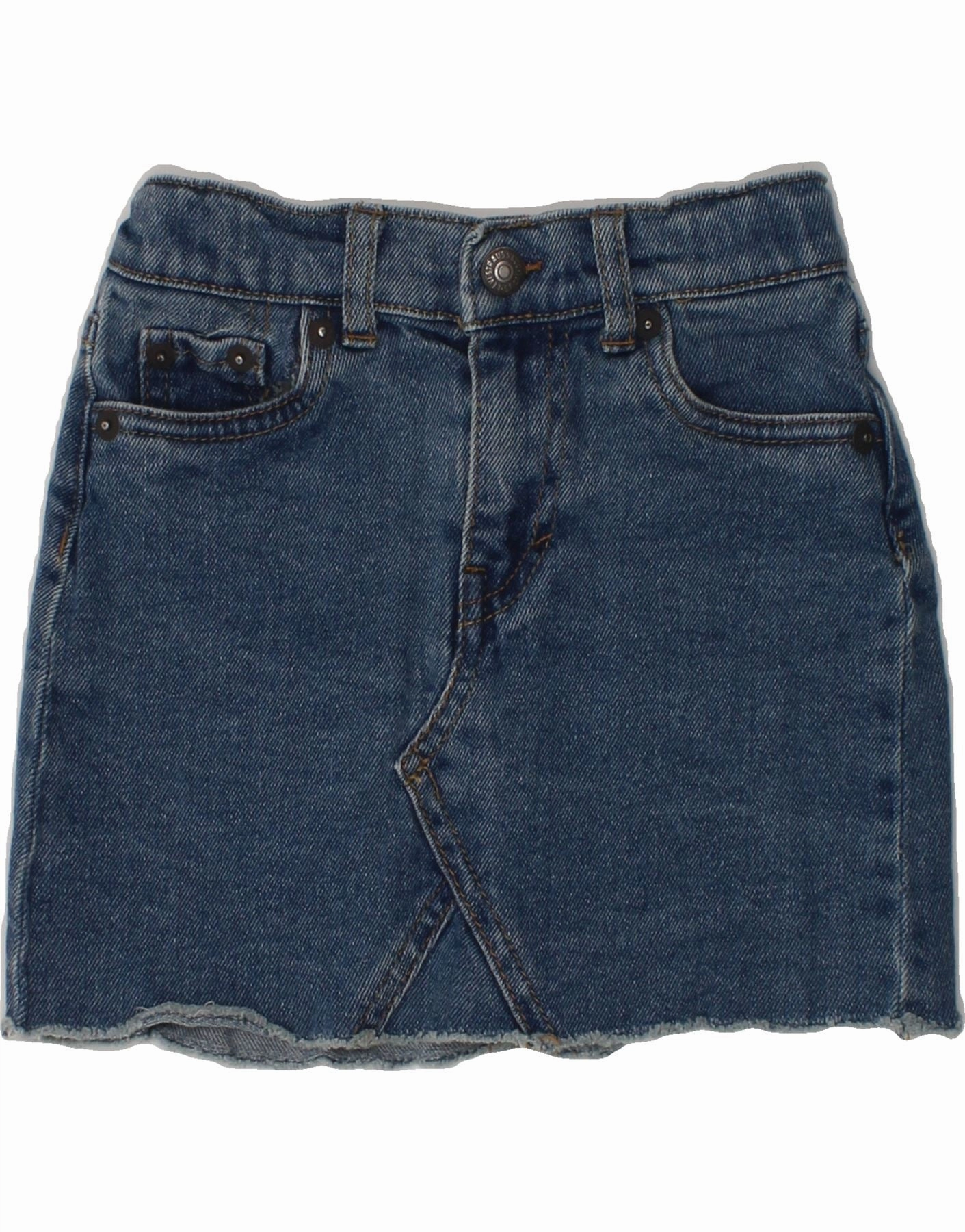 LEVI'S Girls Denim Skirt 4-5 Years W20  Blue Cotton Grace Vibe Summer Staple