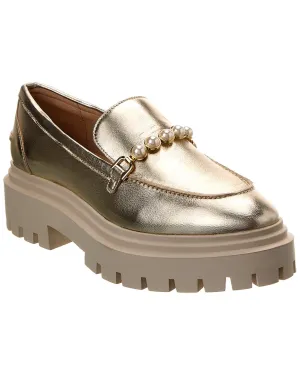 Park Stroll Stuart Weitzman Perla Ulra Lug Leather Loafer