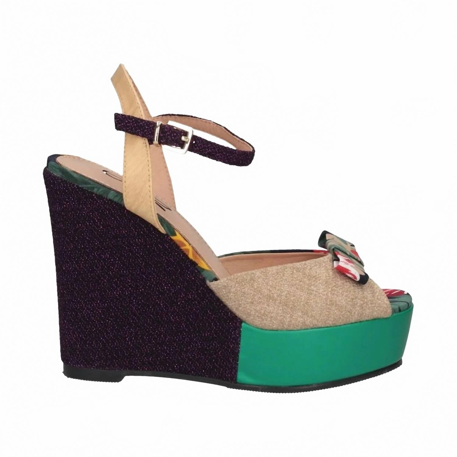 Cold Block Height Function Women's Naomi 011 Wedge Heel In Flower
