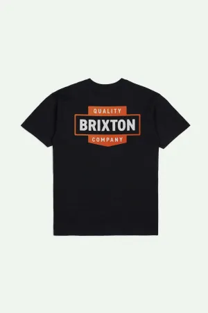 Osborn S/S Standard T-Shirt - Black Worn Wash Effortless Daywear Fresh Style