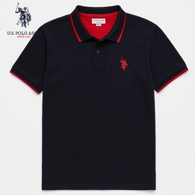 USPA ASSN MEN POLO Moisture Wicking Fabric
