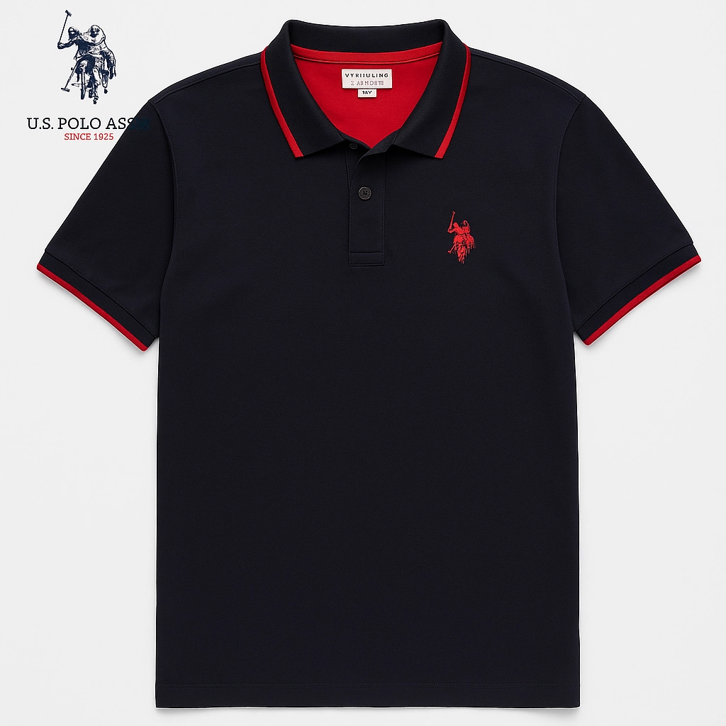 USPA ASSN MEN POLO Moisture Wicking Fabric