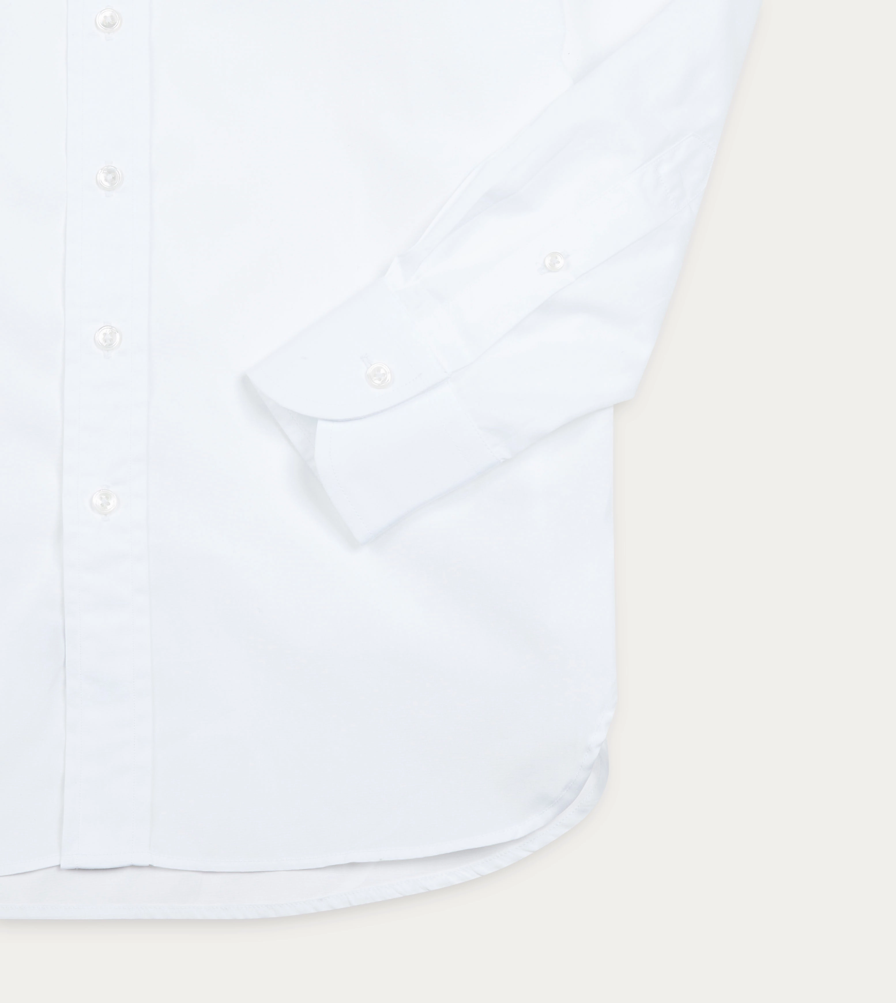White Cotton Spread Collar Poplin Shirt Wardrobe Staple Classic Style