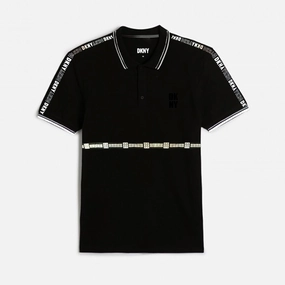Non Restrictive Fit Light Outfit DNKY Men Polo In Black