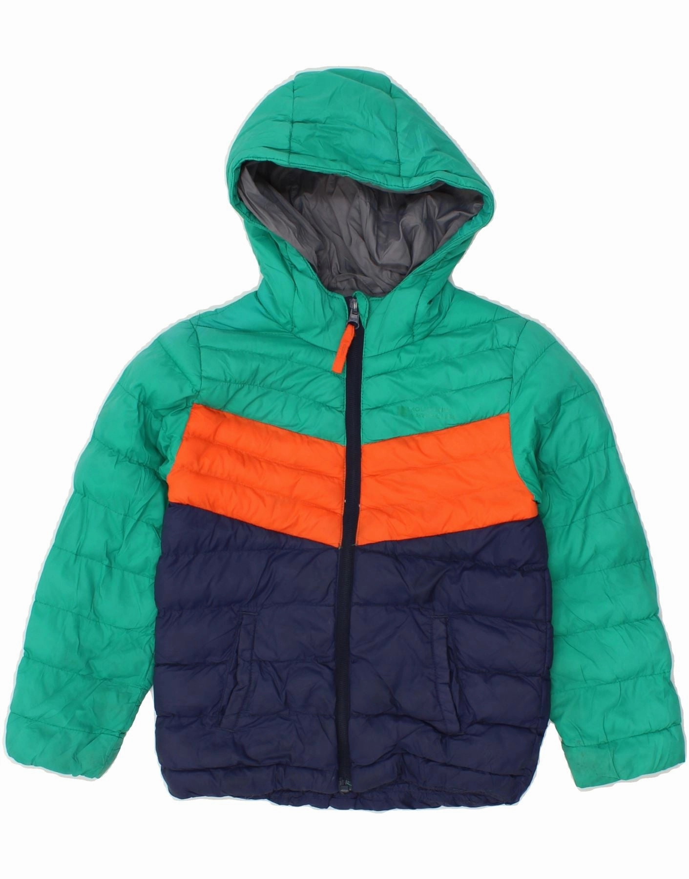 MOUNTAIN WAREHOUSE Boys Hooded Padded Jacket 3-4 Years Multicoloured Debate Hydrostatic Rating Tested