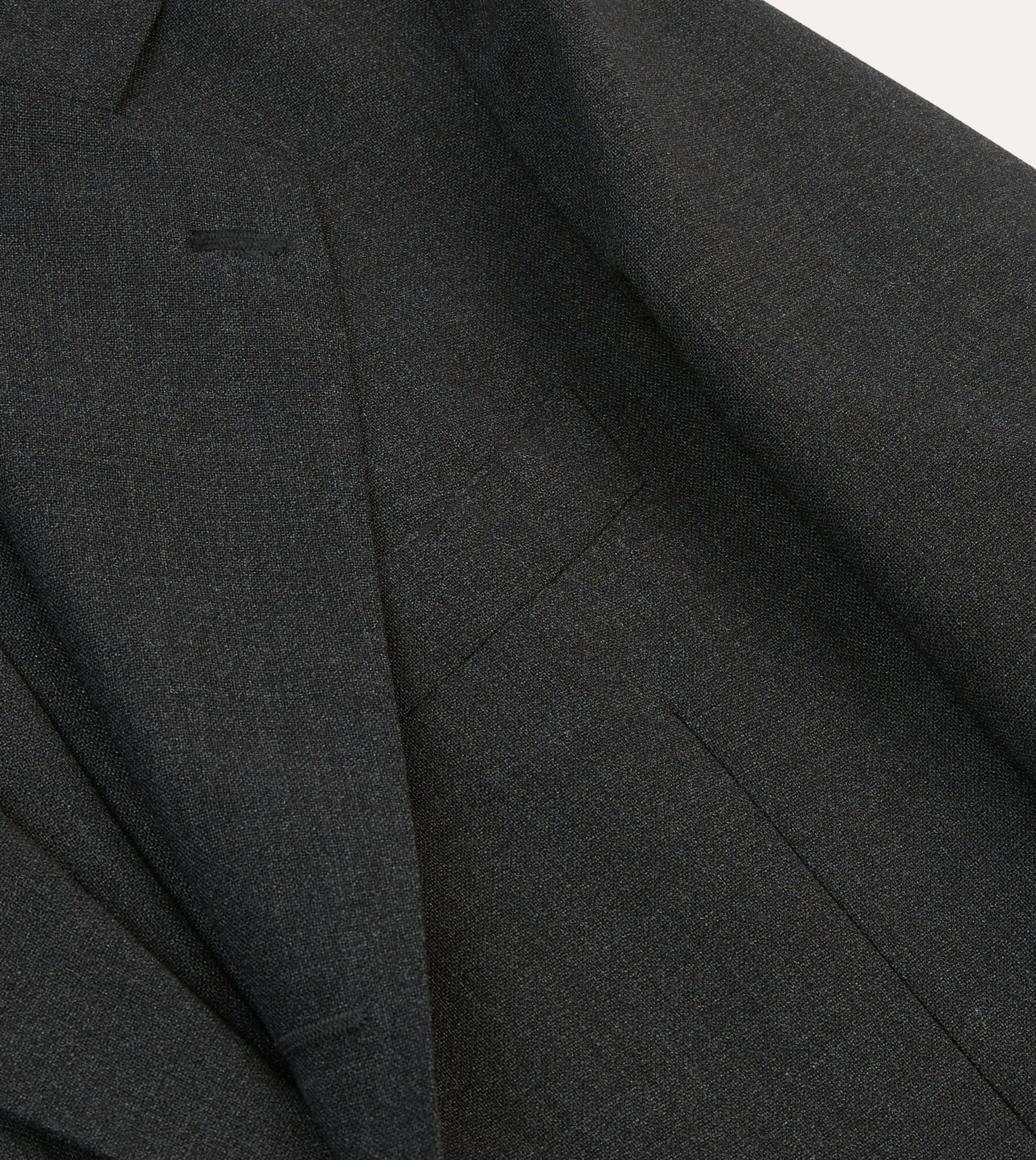 Elegant Workwear Elegant Layering Charcoal Tropical Wool Tailored Jacket