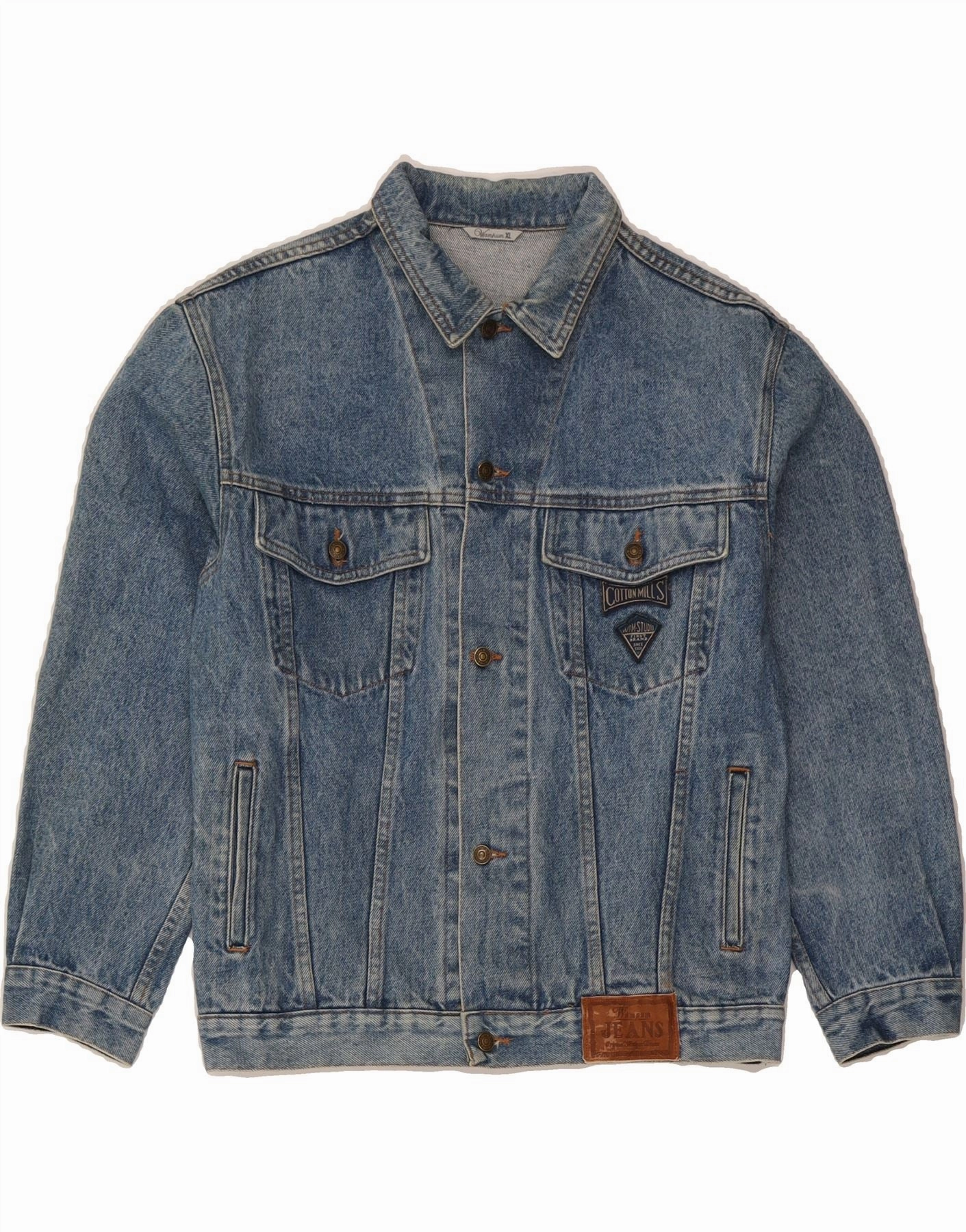 Outdoor Shield TearResistant Ripstop Nylon WAMPUM Boys Denim Jacket 14-15 Years XL Blue