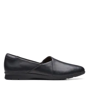 Clarks Jenette Grace in Black Leather Soft Touch