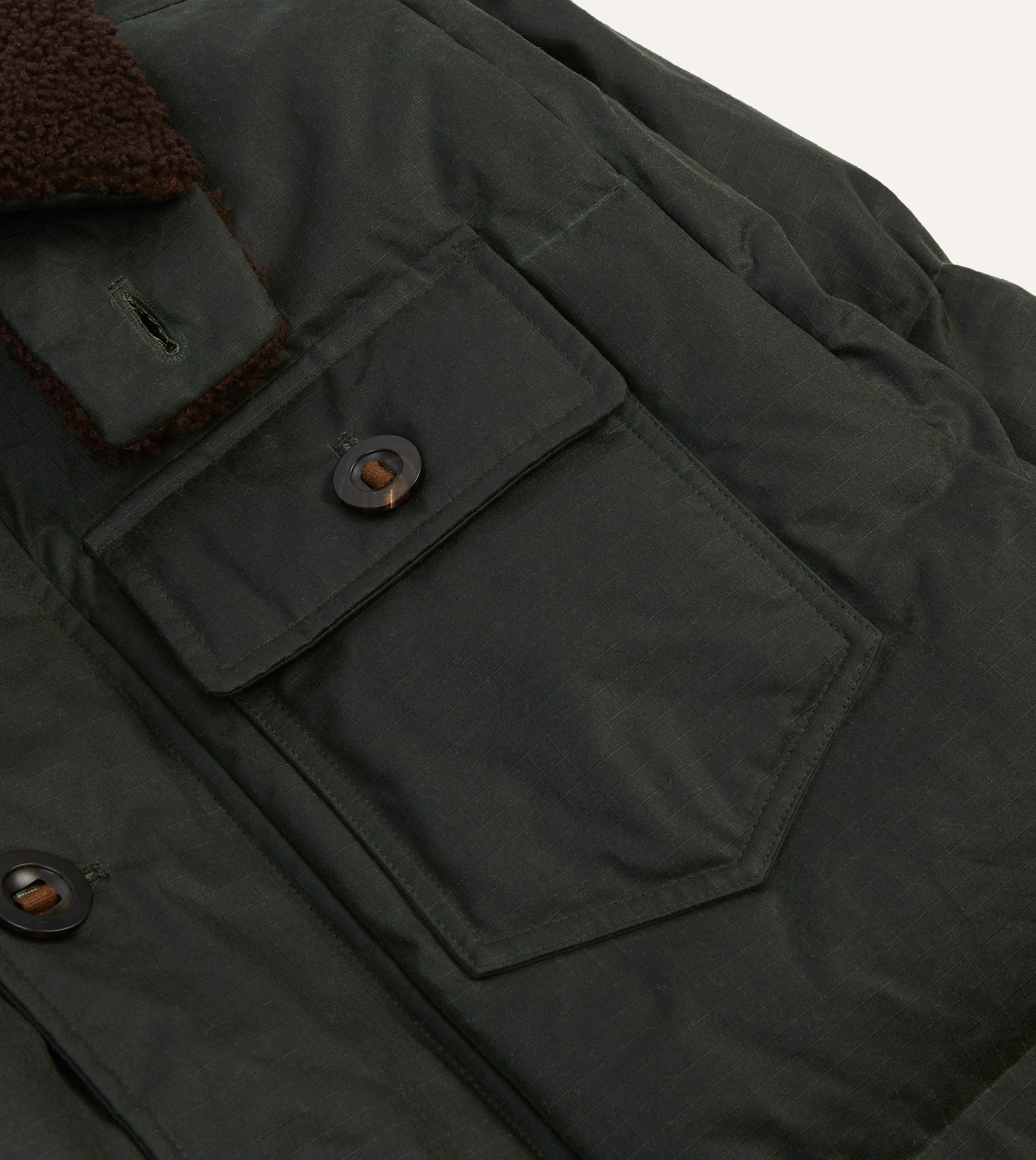 Beret Lightweight Shield Green Waxed Cotton Expedition Parka