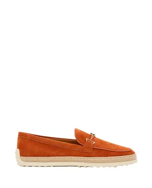 Suede Loafers With Refined Metal Detailing Quick Motion