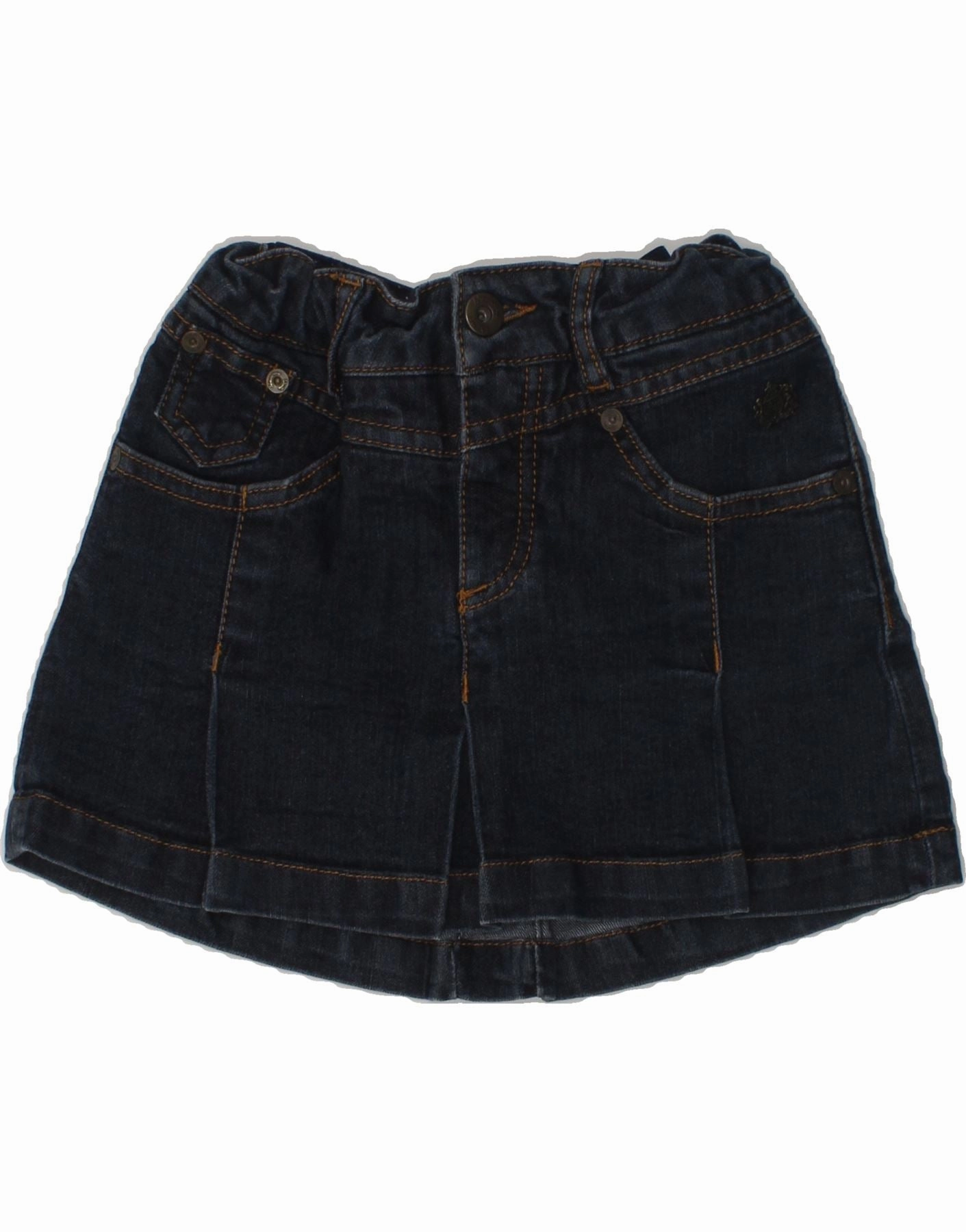 Sporty Comfort confident look MASSIMO DUTTI Girls Denim Skirt 7-8 Years W22  Blue Cotton