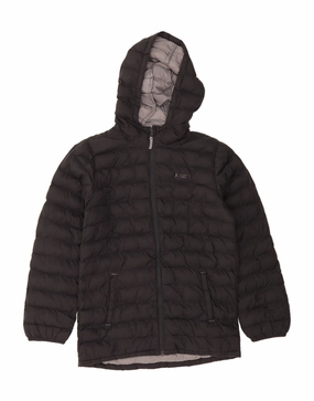 Winter Comfort suitable for runway events MOUNTAIN WAREHOUSE Boys Hooded Padded Jacket 12-13 Years Black Nylon