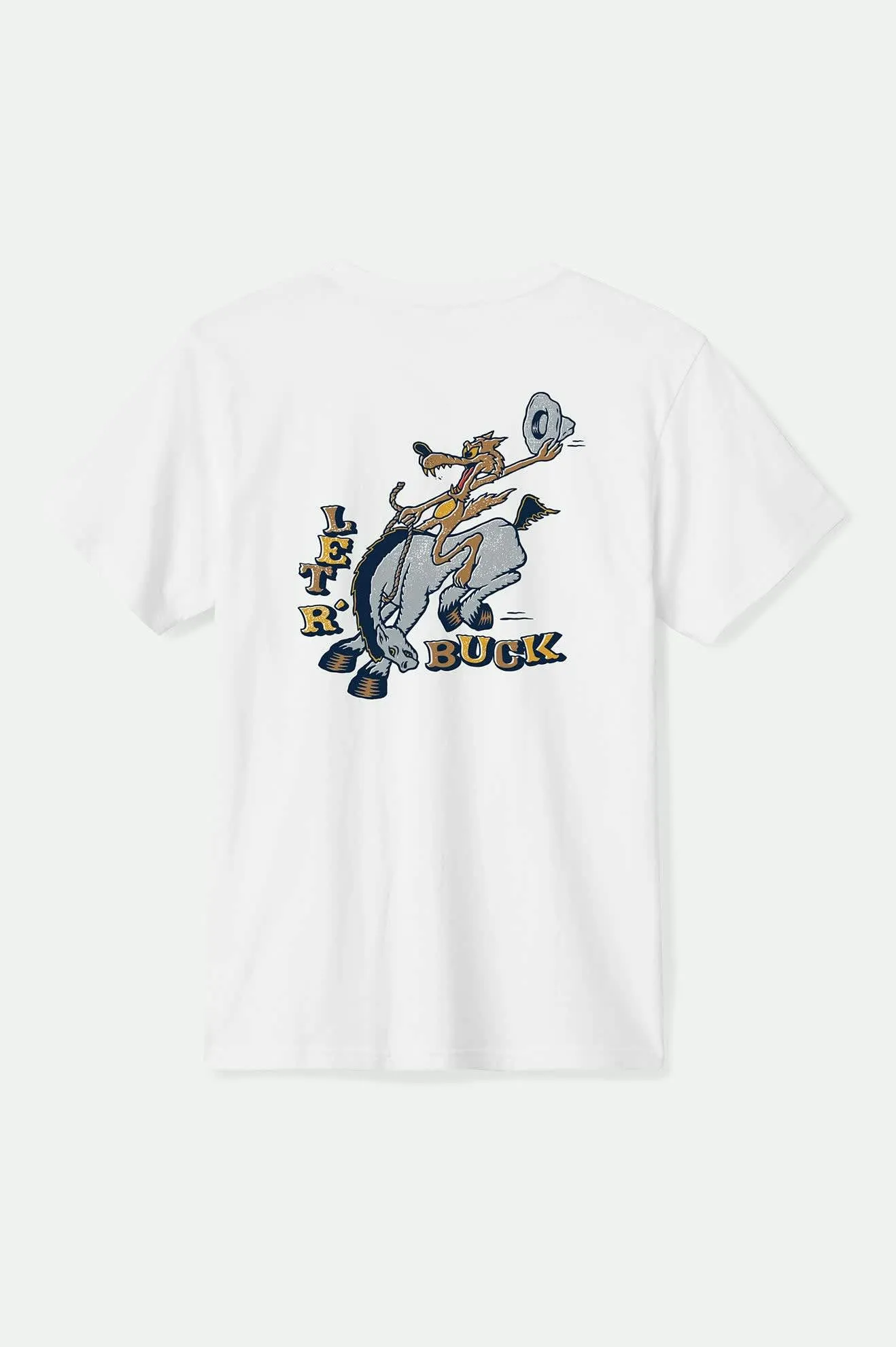 Sleeveless freedom Buck Club S/S Standard T-Shirt - White