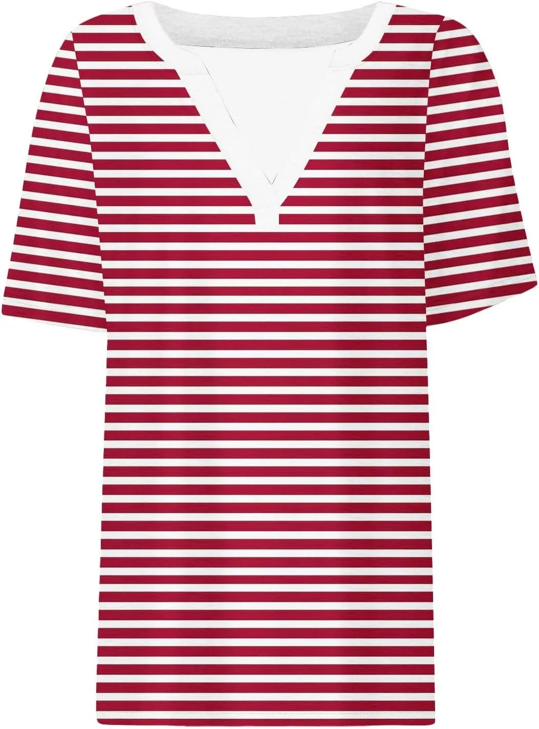 Summer Womens Tops 2025 Short Sleeve V Neck Blouses Business Casual Loose Fit Tshirts Trendy Fashion Outfits