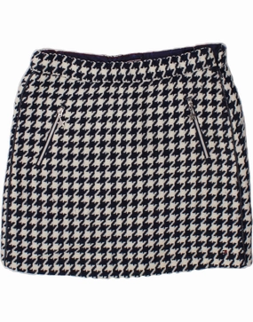 Celebration Wear Classic Appeal TOMMY HILFIGER Girls Mini Skirt 13-14 Years W26  Navy Blue Houndstooth