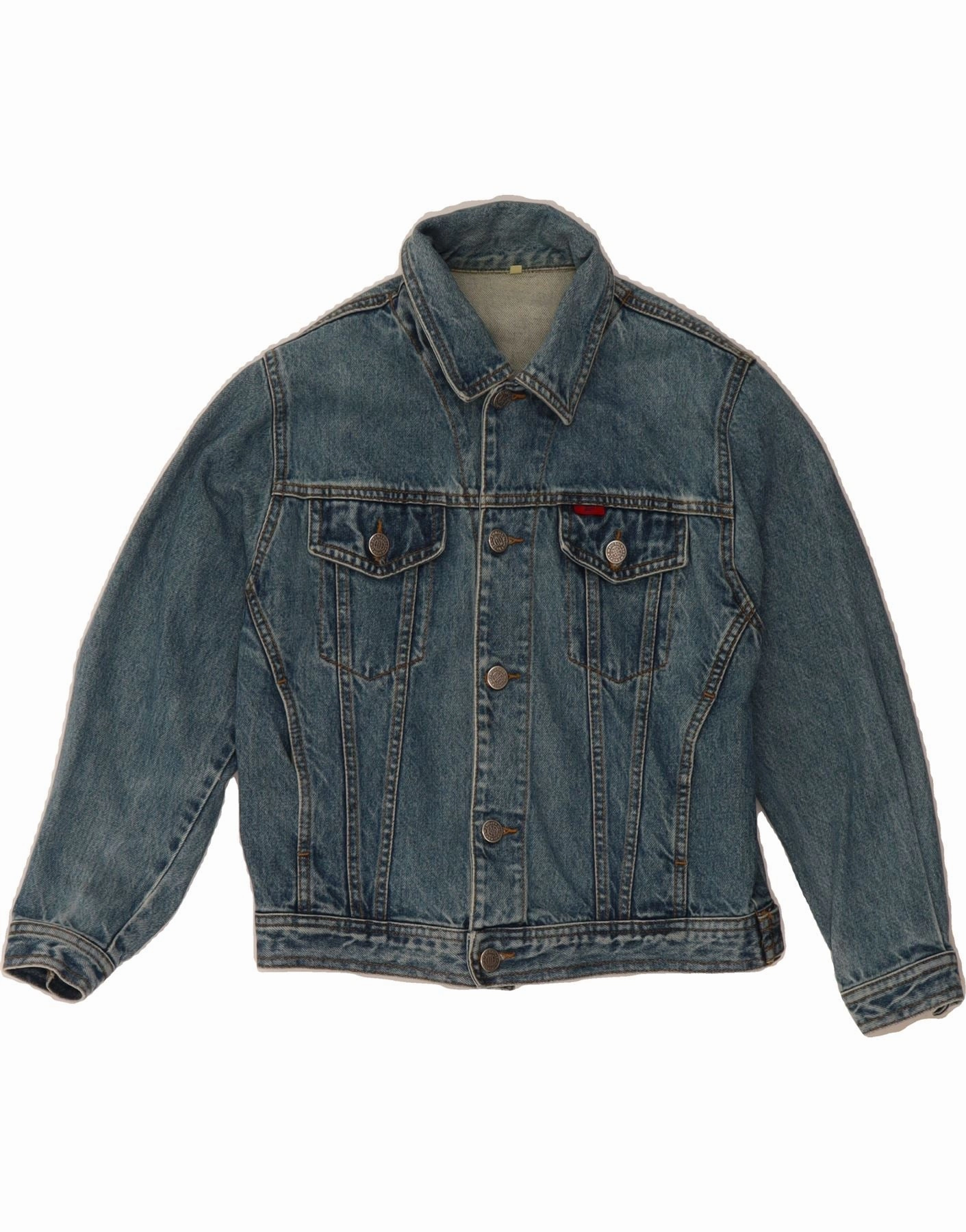 MAYORAL Boys Denim Jacket 9-10 Years Blue Cotton MultiPocketDesign