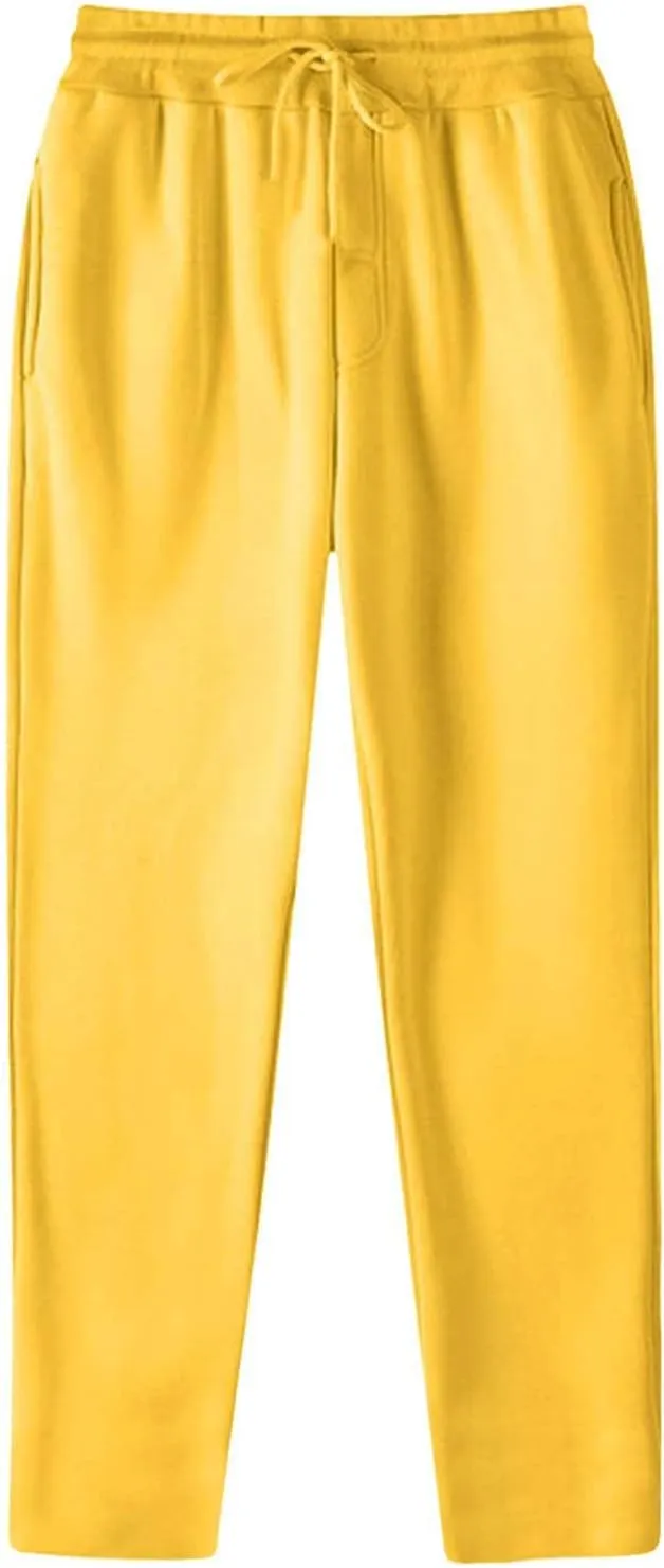 Sunward Women's Fleece Lined Sweatpants Wide Leg Casual Loose Joggers Drawstring High Waist Lounge Sweat Pants with Pockets