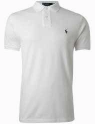 Minimal Look Ralph Lauren Men Small Pony White Polo.