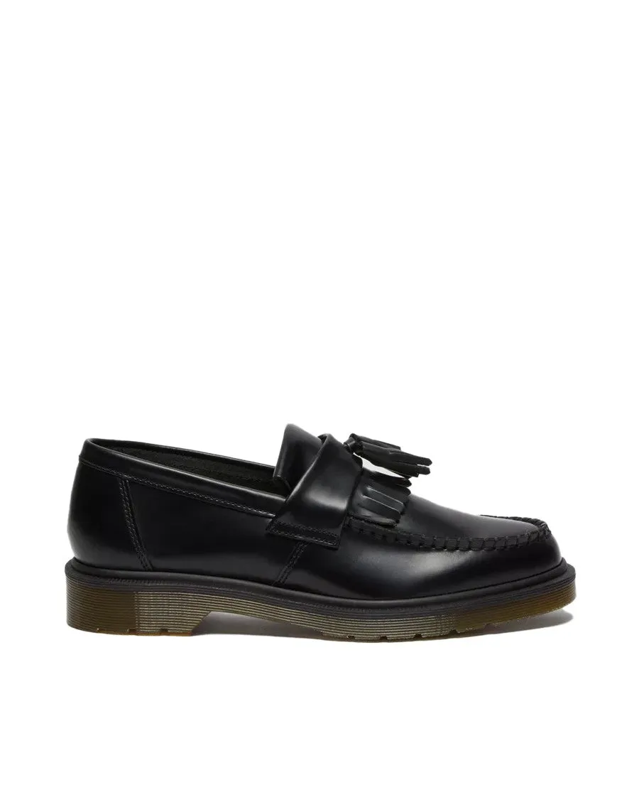 Adrian Black Polished Smooth Moccasin Walk Neat