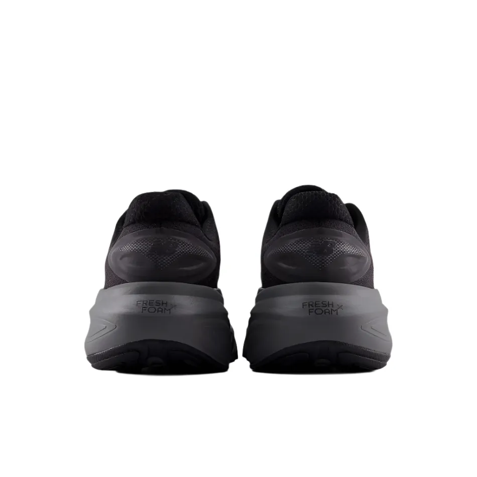New Balance Men's Fresh Foam X More v6 Running Shoes in Black/Castlerock/Black Metallic AW25 running shoes for interval training