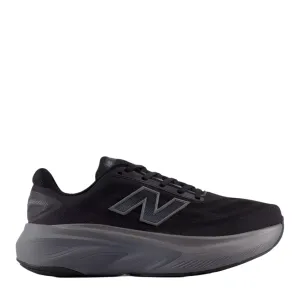 Rocker Sole Shape Energy Boost Unit New Balance Men's Fresh Foam X More v6 Running Shoes in Black/Castlerock/Black Metallic AW25