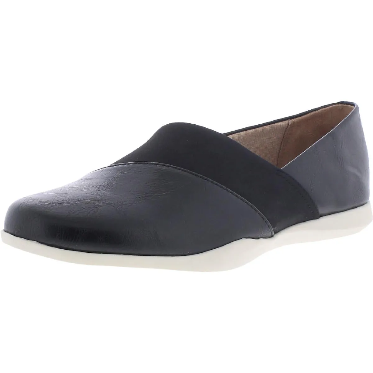 Relaxed Walk Step Guard Lucy Womens Faux Leather Slip On Loafers