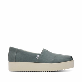 Upgrade Step Lace Fit Eco-Friendly Alpargata Green Midform Espadrille
