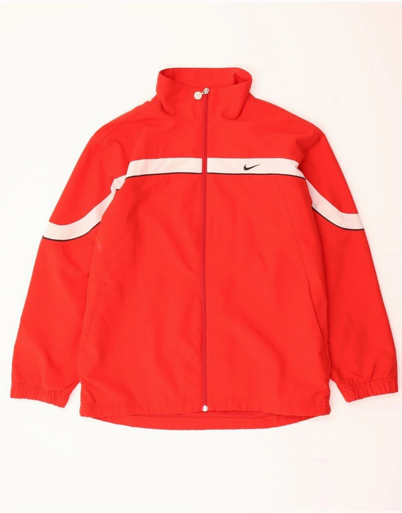 NIKE Boys Graphic Rain Jacket 13-14 Years  XL  Red Colourblock Polyester Situation
