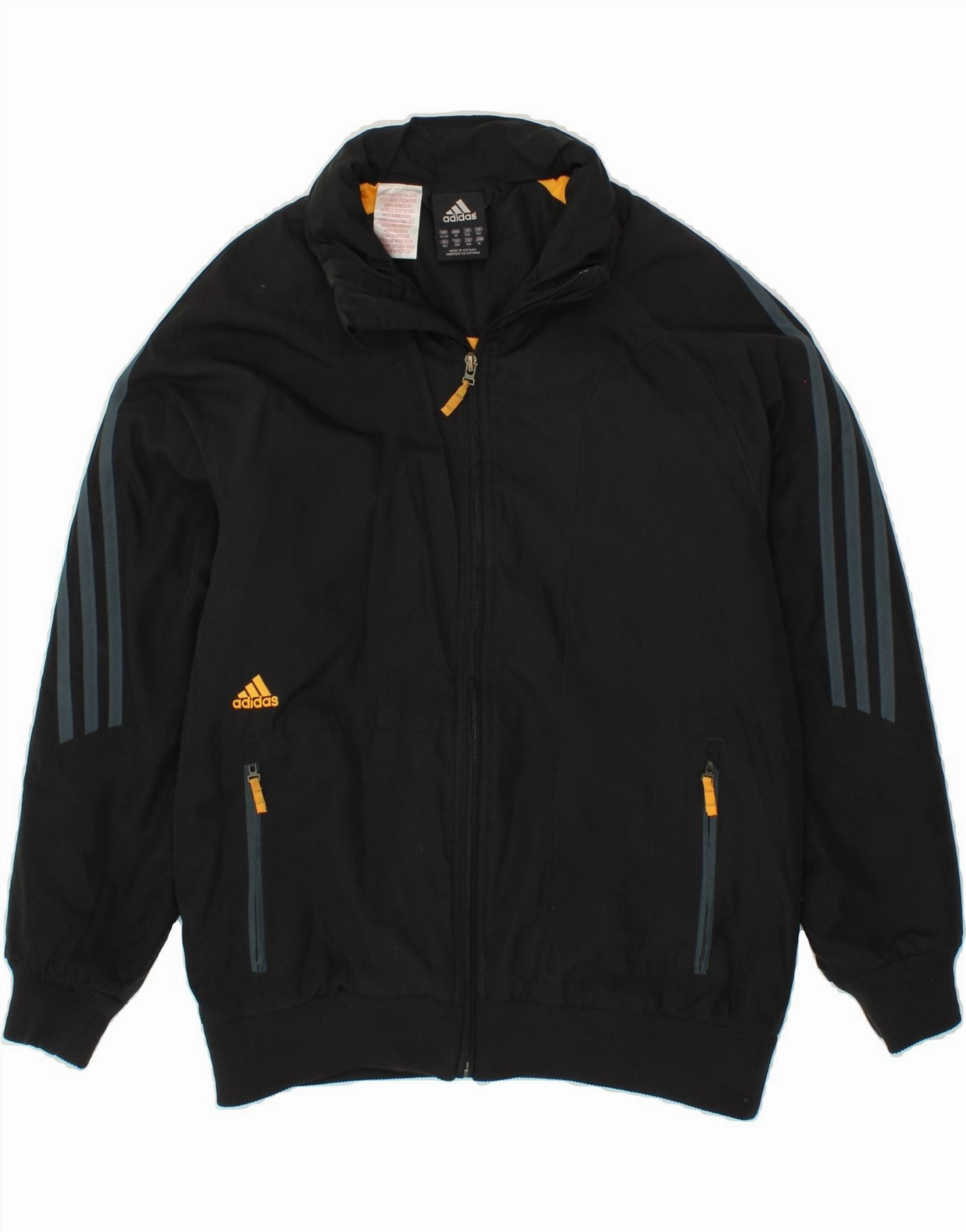 elderly people Fast Paced ADIDAS Boys Bomber Jacket 11-12 Years Black Polyester
