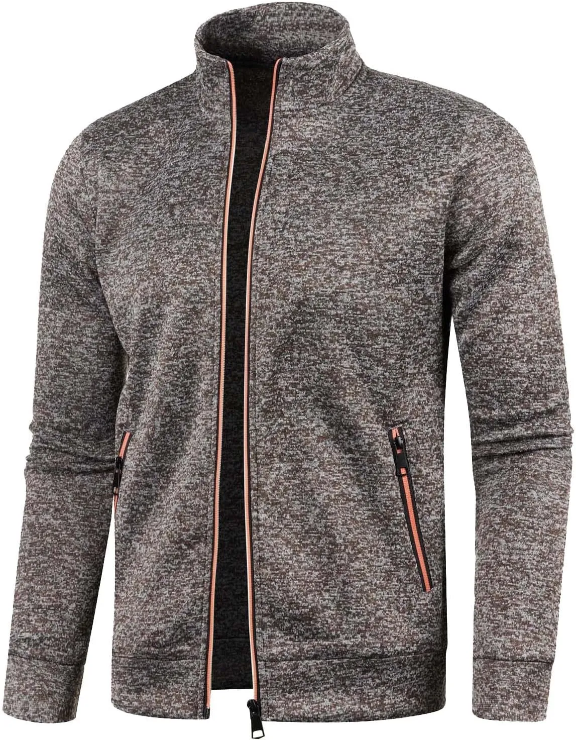 Sweaters for Men Men's Wool Blended Cardigan Sweaters V Neck Button Down Cardigans with Pockets