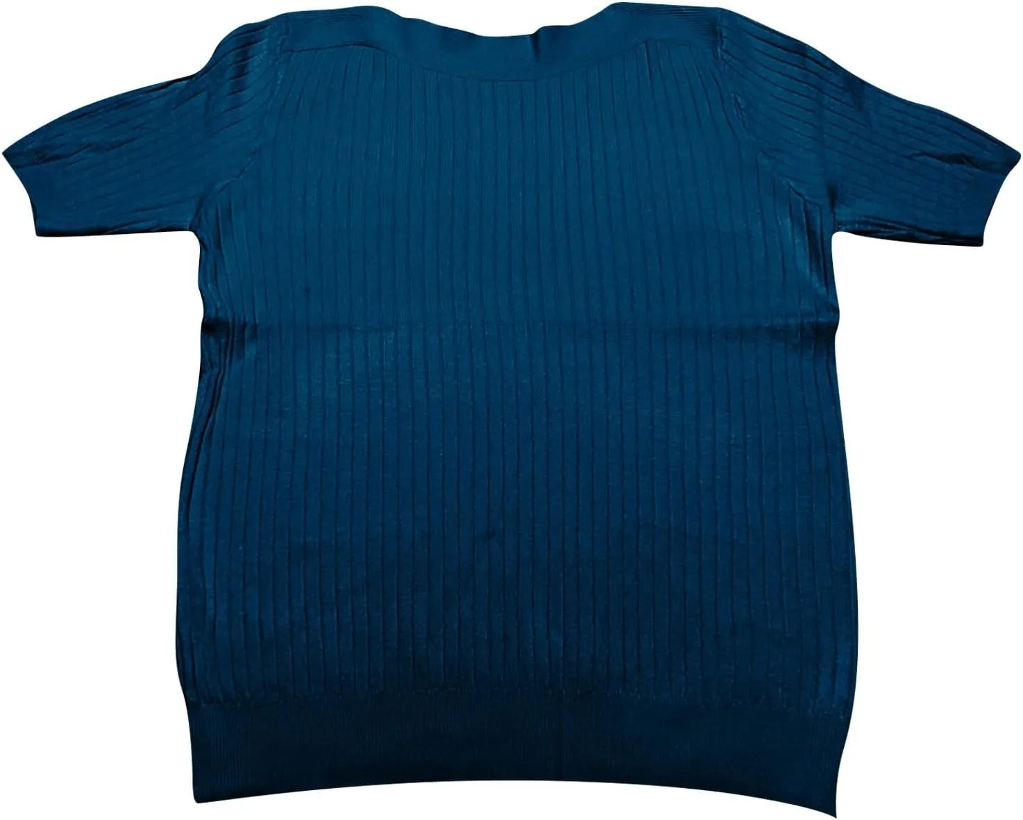 Sweaters for Women Fashion 2025 Half Sleeve Tops Casual Loose Knitted Sweaters Stretchy Crewneck Tshirt