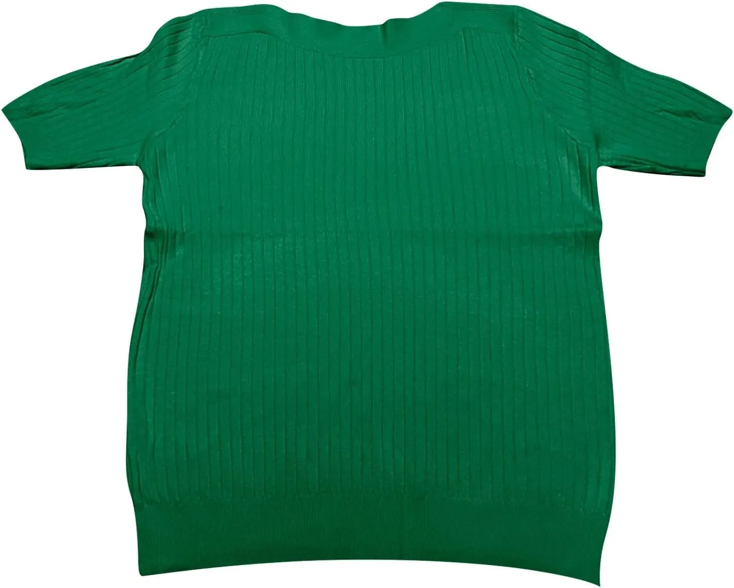 Sweaters for Women Fashion 2025 Half Sleeve Tops Casual Loose Knitted Sweaters Stretchy Crewneck Tshirt
