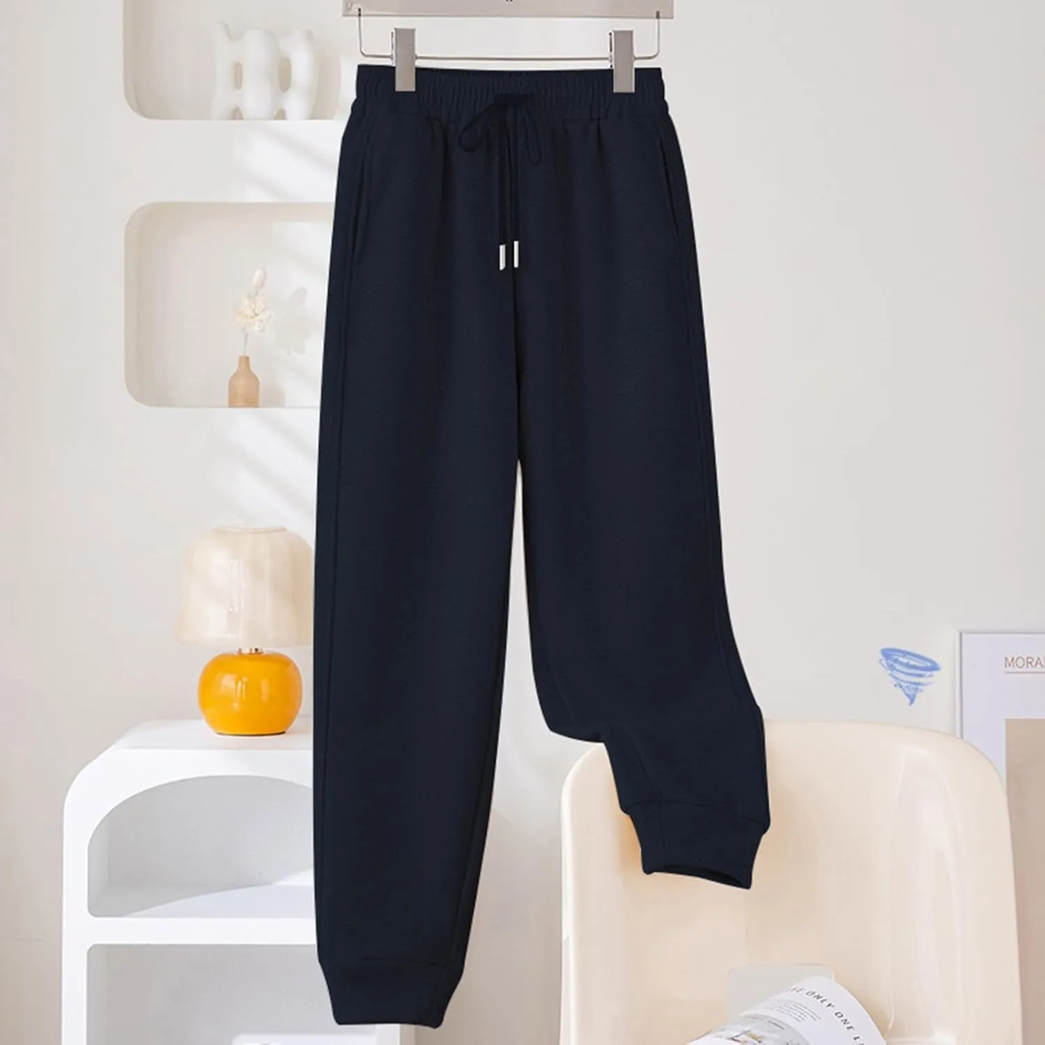Sweatpants Women Baggy Drawstring Pants Spring Lightweight High Waisted Joggers Athletic Workout Lounge Pants