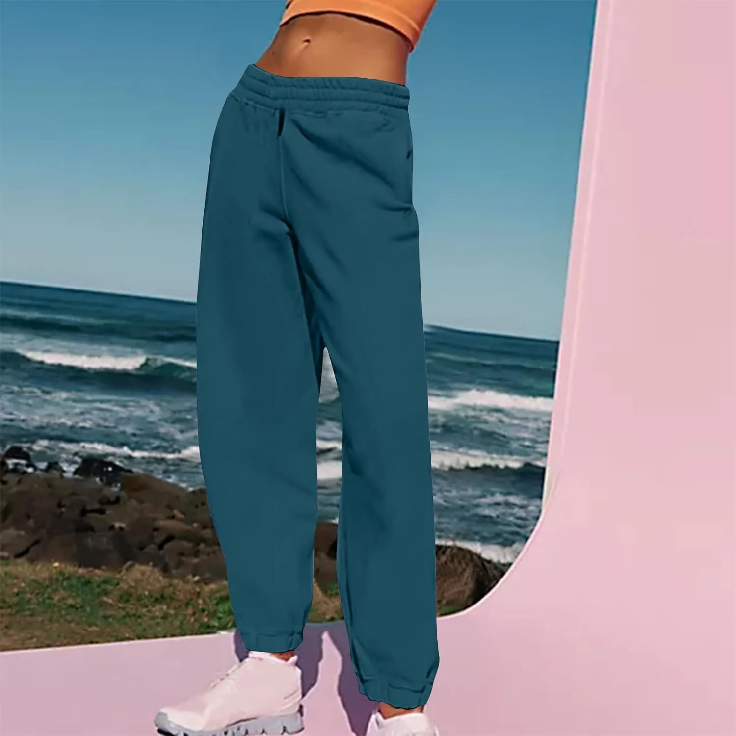 Sweatpants Women Lightweight Baggy Joggers Workout Sports Comfy Lounge Pants Spring High Waisted Athletic Pant