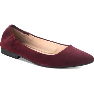 Sole Guard Jilly Womens Suede Slip On Flats
