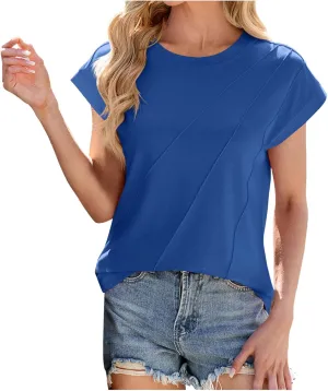 T Shirts for Women T Shirts for Women Trendy Womens T Shirts V Neck Short Sleeve Casual Loose Basic Tees Tops